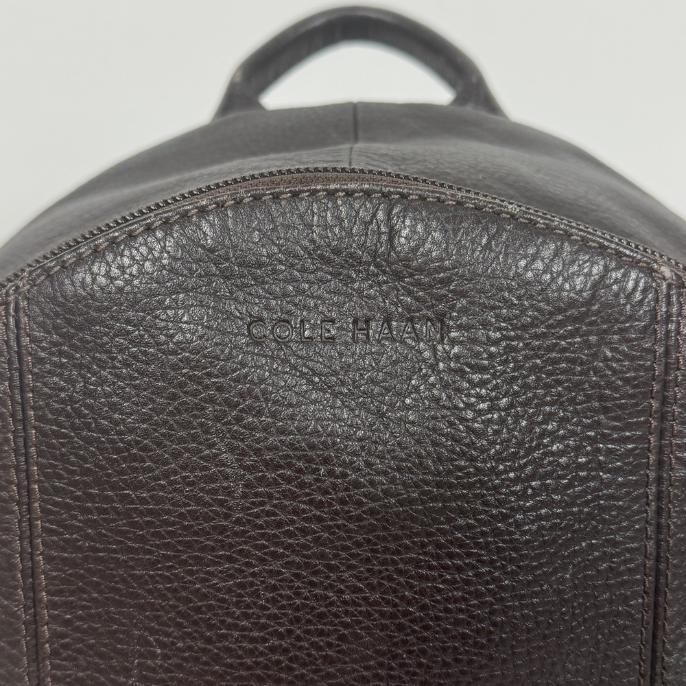 Cole Haan Brown Leather Backpack - Picture 8 of 8